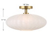 Savoy House 1-Light Ceiling Light in Natural Brass (M60075NB)