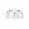 Savoy House 1-Light Ceiling Light in Natural Brass (M60080NB)