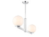 Savoy House 2-Light Linear Chandelier in Chrome (M100124CH)