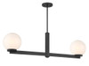 Savoy House 2-Light Linear Chandelier in Matte Black (M100124MBK)