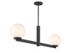 Savoy House 2-Light Linear Chandelier in Matte Black (M100124MBK)