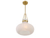 Savoy House 1-Light Pendant in Natural Brass (M7046NB)