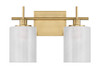 Savoy House 2-Light Bathroom Vanity Light in Natural Brass (M80083NB)