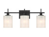 Savoy House 3-Light Bathroom Vanity Light in Matte Black (M80084MBK)