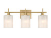 Savoy House 3-Light Bathroom Vanity Light in Natural Brass (M80084NB)