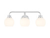 Savoy House 3-Light Bathroom Vanity Light in Chrome (M80081CH)