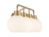 Savoy House 4-Light Bathroom Vanity Light in Natural Brass (M80082NB)