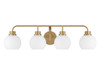 Savoy House 4-Light Bathroom Vanity Light in Natural Brass (M80082NB)