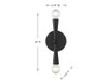 Savoy House 2-Light Wall Sconce in Matte Black (M90110MBK)