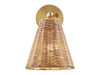 Savoy House 1-Light Wall Sconce in Natural Brass (Set of 2) (M90118NB)