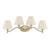 Savoy House Rosa 4-Light Bathroom Vanity Light in Noble Brass by Breegan Jane (8-6081-4-127)