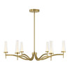 Savoy House Butler 6-Light Chandelier in Warm Brass (1-1464-6-322)