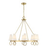 Savoy House Wilkes 8-Light Chandelier in Warm Brass by Dann Foley (1-4702-8-322)