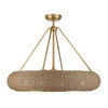 Savoy House Gaia 4-Light Fan D'Lier in Warm Brass by Breegan Jane (40-FD-8302-322)