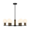 Savoy House Jarrell 6-Light Chandelier in Matte Black (1-4080-6-89)