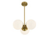 Savoy House Turin 3-Light Chandelier in Warm Brass by Dann Foley (1-6523-3-322)