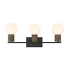 Savoy House Jarrell 3-Light Bathroom Vanity Light in Matte Black (8-4081-3-BK)