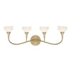 Savoy House Florena 4-Light Bathroom Vanity Light in Noble Brass by Breegan Jane (8-5081-4-127)