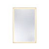 Savoy House Paulding LED Rectangle Frontlit Mirror with Gold Frame (2-1234-48X32)