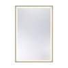 Savoy House Paulding LED Rectangle Frontlit Mirror with Black Frame (2-1231-48X32)