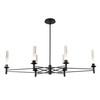 Hubbardton Forge Truss 6-Arm Linear Chandelier (131623)