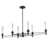 Hubbardton Forge Truss 6-Arm Linear Chandelier (131623)