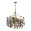 Crystorama Gemma 9 Light Chandelier (GEM-7005-MG-SS)