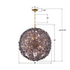 Crystorama Esme 12 Light Chandelier (ESM-4009-AG-SM)