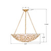 Crystorama Palla 6 Light Chandelier (PAL-525-GA)