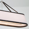 Crystorama Callahan 6 Light Linear Oval Chandelier (CAL-2407-PN)