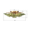 Crystorama Esme 6 Light Semi Flush (ESM-4000-AG-GR)