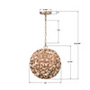 Crystorama Cora 1 Light Chandelier (COR-7105-SG)