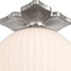 Crystorama Orly 1 Light Semi Flush (ORY-1003-PN-WH)
