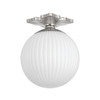 Crystorama Orly 1 Light Semi Flush (ORY-1003-PN-WH)