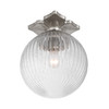 Crystorama Orly 1 Light Semi Flush (ORY-1003-PN-CL)