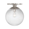 Crystorama Orly 1 Light Semi Flush (ORY-1003-PN-CL)