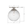 Crystorama Orly 1 Light Semi Flush (ORY-1003-PN-CL)