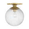Crystorama Orly 1 Light Semi Flush (ORY-1003-AG-CL)
