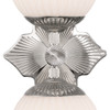 Crystorama Orly 2 Light Sconce (ORY-1002-PN-WH)