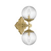 Crystorama Orly 2 Light Sconce (ORY-1002-AG-CL)