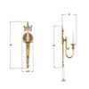 Crystorama Langley 1 Light Sconce (7001-OB)