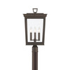 Crystorama Belmont 3 Light Outdoor Post (BEL-A8069-TZ)