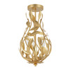 Crystorama Broche 3 Light Semi Flush (565-GA_CEILING)