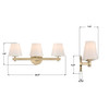 Crystorama Colton 3 Light Bath (COL-203-VG)