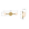Crystorama Terrell 2 Light Bath (TRL-2801-LG)