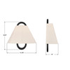 Crystorama Jojo 1 Light Sconce (JOJ-801-VG-MK)