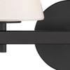 Crystorama Colton 2 Light Sconce (COL-202-BK)
