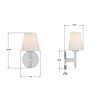 Crystorama Colton 1 Light Sconce (COL-201-CH)