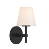 Crystorama Colton 1 Light Sconce (COL-201-BK)