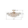 Crystorama Adley 4 Light Semi Flush (ADL-500-AG-CL)